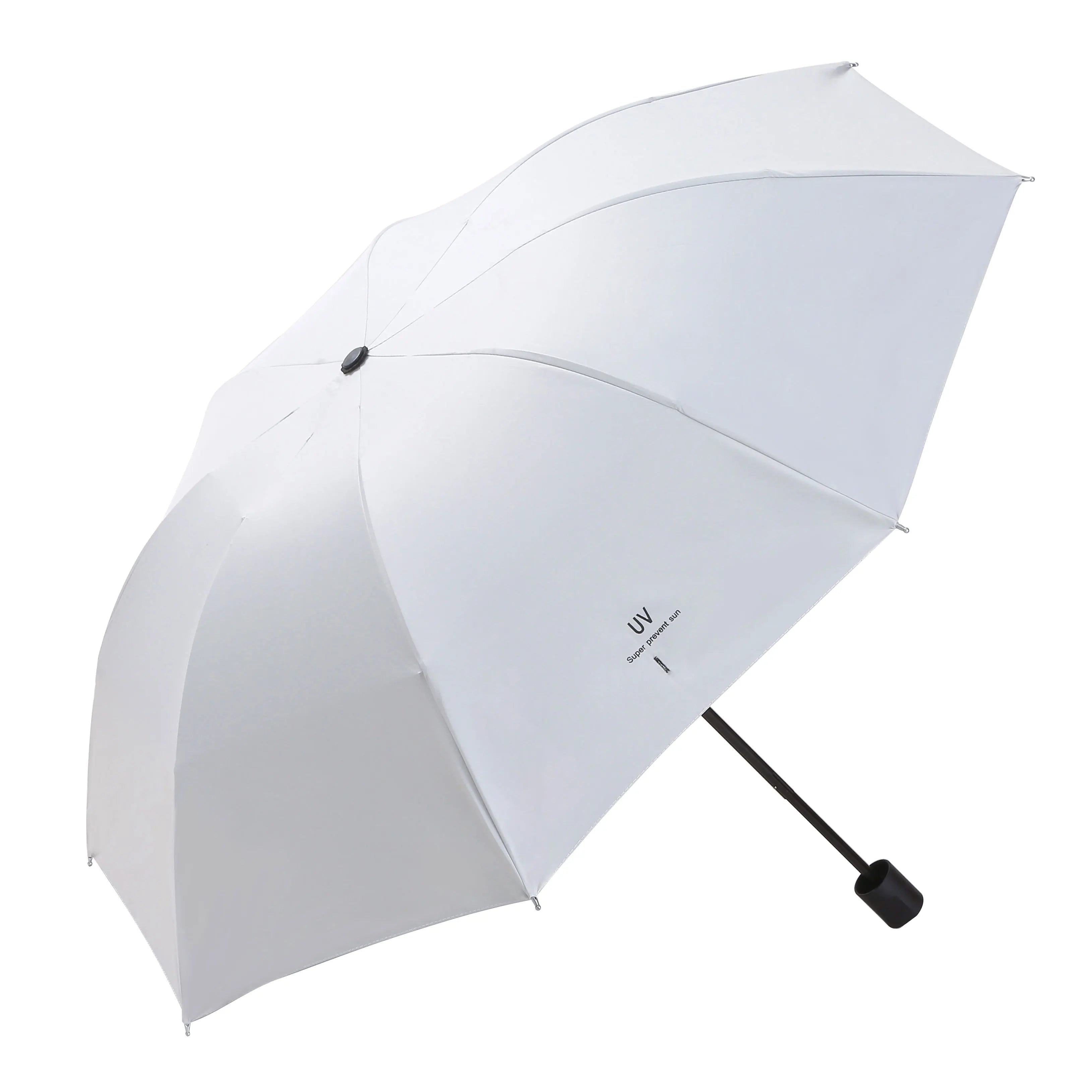 3-in-1 Anti UV Fully-Automatic Folding Portable Outdoor Rain Umbrella Minimalist Design for Adults Business Gifts