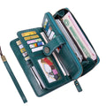 Large Capacity Luxury Multi Card Organizer PU Leather Credit Card Holder Women RFID Blocking Clutch Wallet