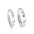 Fashion S925 Sterling Silver Lover Rings Pure Silver Sun & Moon Engagement Couple Rings Jewelry Adjustable Silver Rings