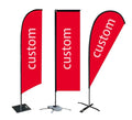 Factory Wholesale Custom Mini and Big Size Beach Flags Banners Promotional Price on Feather Beach Flag Stand