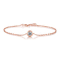 In Stock 925 Sterling Silver Moissanite Bracelet for Women Plated Rose Gold Unique Design Bracelet Female Fine Jewelry
