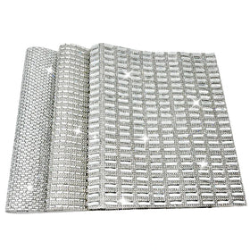 Luxury Flatback Crystal Diamond Rhinestone Trim Sheet Self-Adhesive Glass Motif for Shoes and Bags Wholesale