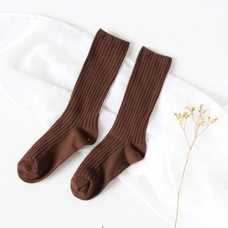 Customizable Bulk Dancing Cotton Crew Ballet Socks Breathable Women Tube Dance Socks Anti Odor