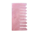 Natural Crystal Rose Quartz Head Pressure Jade Stone Hair Scraper Massage Comb
