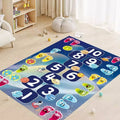 Kids Playmat Area Rug for Children Bedroom Play Room Nursery 3d Printed Crystal Velvet Carpet