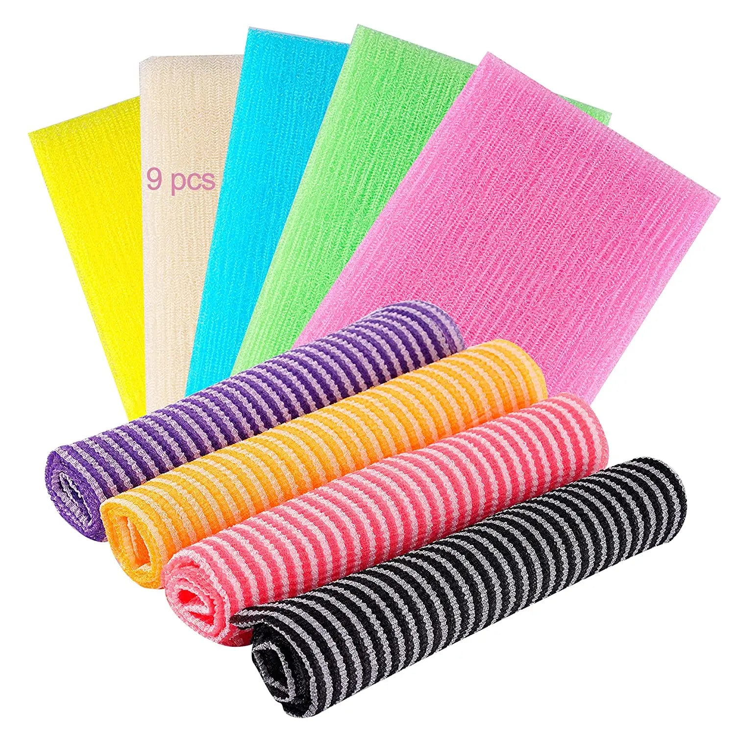 Exfoliating Towel Beauty Skin Bath Wash ClothTowel Microabrasion Towel Nylon Japanese Bath Towel Magic Shower Washcloth