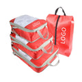 Custom Logo Compression Luggage Organizer Travel Packing Cubes Set for Corporate Gift Programs