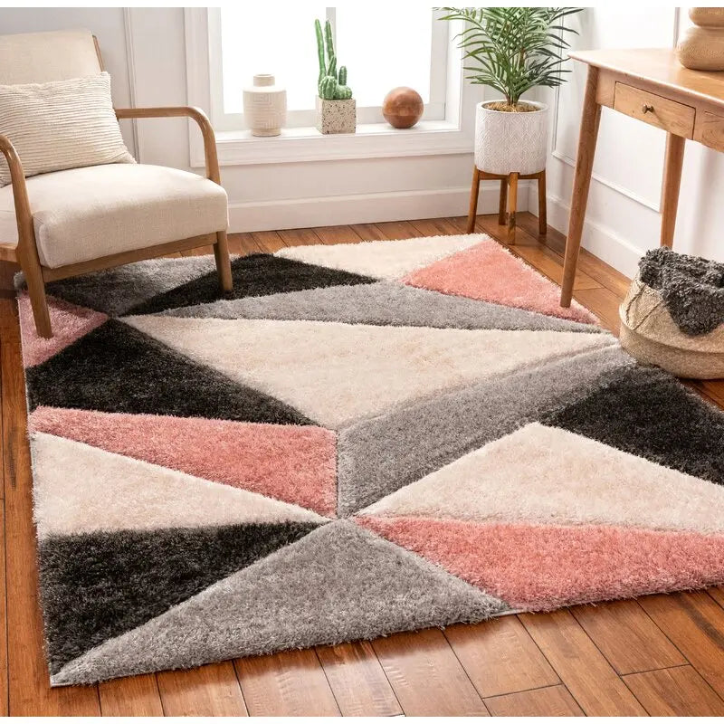 Hot Selling Shag Elastic and Silk Mix Shaggy 3D Design Carpet Rug for Home Floor Living Room