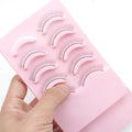 5Pairs Plastic Strip Eyelashes False Mink Eyelash Training Lashes for Eyelash Extension Practice Teaching Academy  Lash Supplies