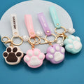 New Pvc Soft Rubber Cat Claw Keychain Cute Pvc Bag Wallet Car Pendant Gift Keychain