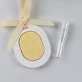 White Yellow Color Matched Wardrobe Air Freshener Hanging Scented Ceramic Porcelain Aroma Flower Plaster Essential Oil Diffuser