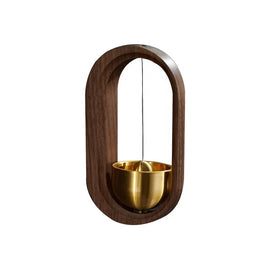 Hot Wood Wind Chime Wind Chime Housewarming Gift Home Door Creative Suction Door Tips Copper Bell