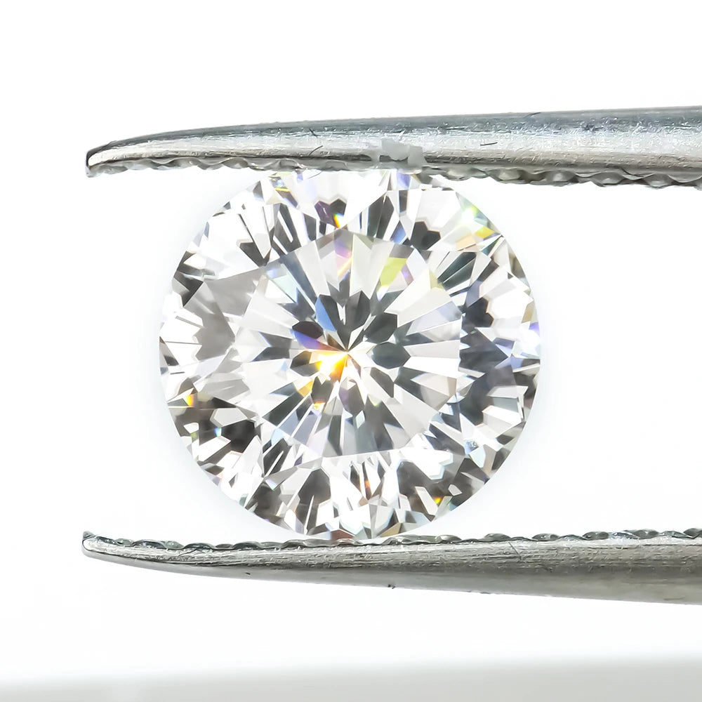 Custom Wholesale Fancy 9 Hearts & 1 Flower Pass Diamond Loose 6.5mm 1 Carat Round d Vvs Mossanite Moissanite with Gra Certificat