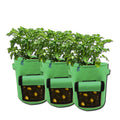 10 Gallon Potato Grow Bags with Flap Window Heavy Duty Aeration Fabric Pots with Handles for Garden and Planting