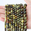 Wholesale Natural Green Garnet Grossularite 6 8 10mm Round Loose Gemstone Beads Crystal and Stone Beads for Jewelry Making