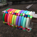 Wholesale 2024 New Bohemian Geometric Resin Colorful Beaded Tube Beads Polymer Clay Spacers Acrylic Bamboo Bracelets Jewelry
