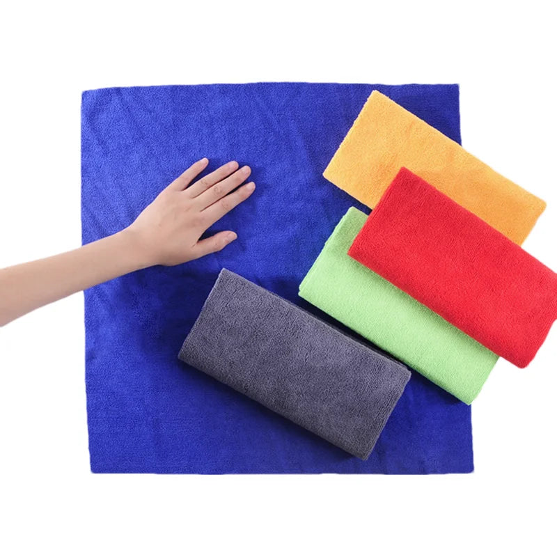 Edgeless Microfiber Car Towel   85% Polyester 15% Polyamide CleaningCloth Polishing Car Microfiber Cloth Kitchen Towels
