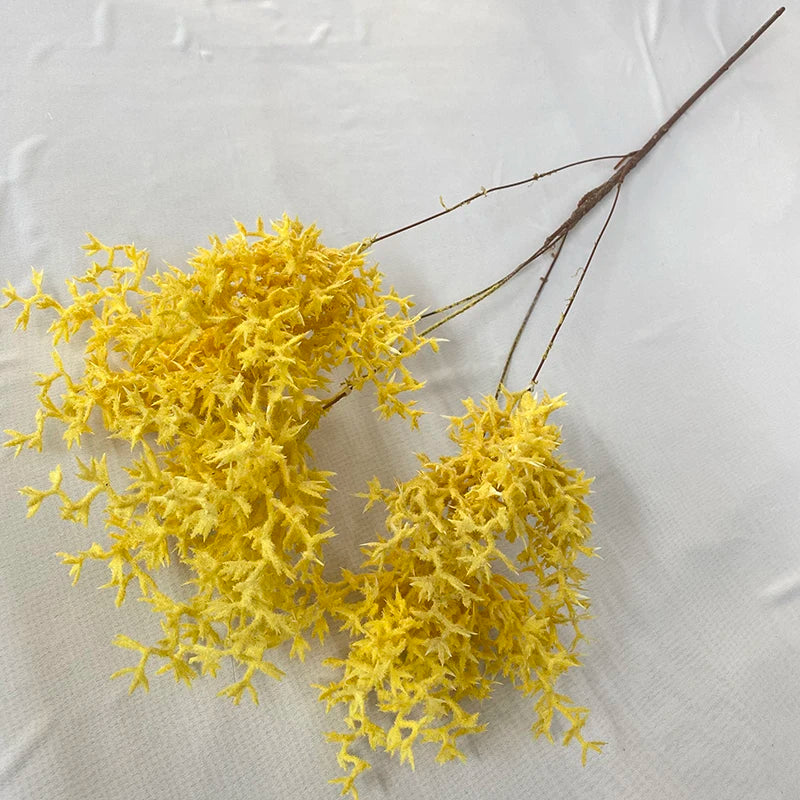 Multicolor-Yellow Modern Style Artificial Flower Decoration Mariage Snow Rabbit