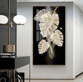 Creative Porch Crystal Porcelain Wall Painting Paint for Living Room Wall with Frame Canvas Art Decor for Home Decor