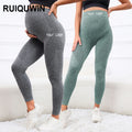 RUIQUWIN High Waist Fit Belly Yoga Maternity Leggings for Women Custom Pregnant Yoga Pants Soft Fitness Leggings