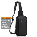 Custom Unisex Mini Single Straps Shoulder Sling Bag Small Crossbody Bag for Women Men