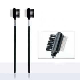Portable Stainless Steel Needle Comb Eyebrow Makeup Brush Eyelash Brushes Single Makeup Brush Wholesale