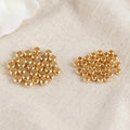 10000Pcs/Bag Crimp Beads Bracelet for Jewelry Making 18K Gold Plating Brass Fixed Beads End Clasps for Jewelry Findings