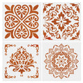 Eco Friendly Plastic Stencils Factory Laser Cutting Flower Mandala Flower Stencil Custom