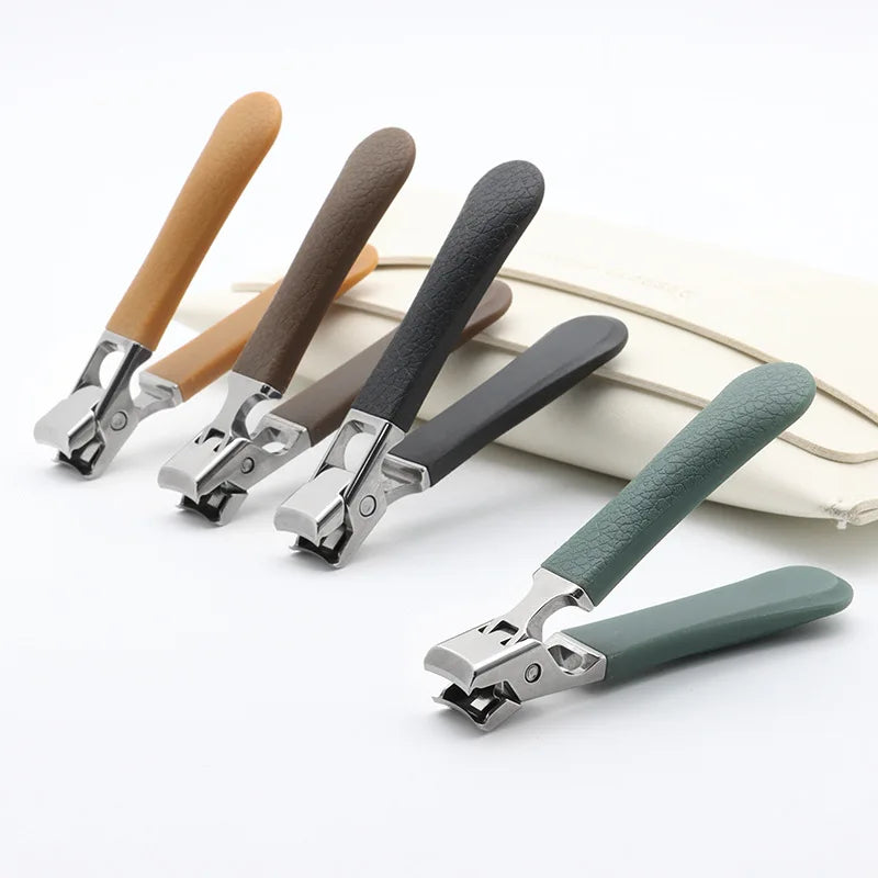NEW Strong Stainless Steel Anti Splash Rubberized Cover Toe Finger Nail Clipper Nail Cutter