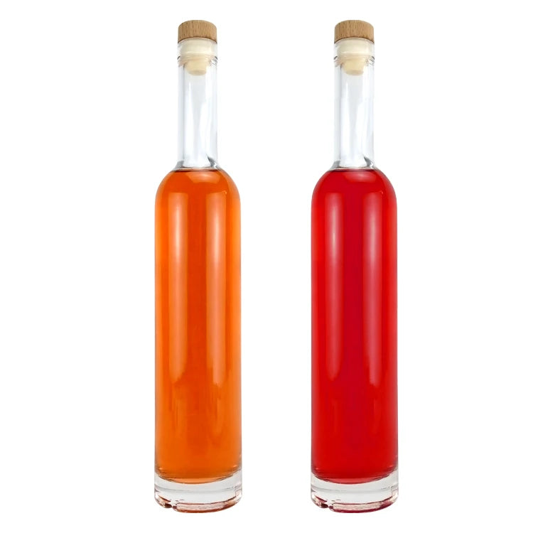 China Manufacturer Supplied Square Higher Bottom Bottles Super Flint Clear Whisky Gin Glass Bottle