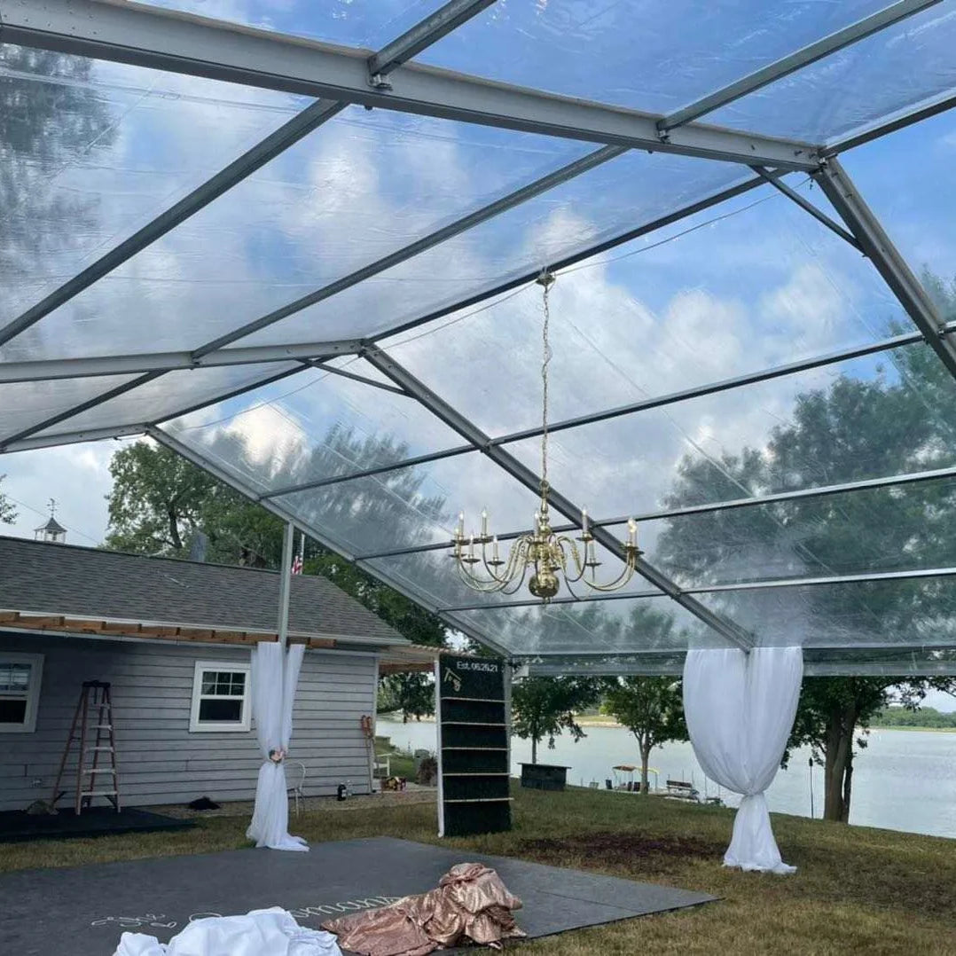 USA Luxury Large Wedding Party Tents Outdoor Marquee Tents Transparent Waterproof PVC Coated Event Tent