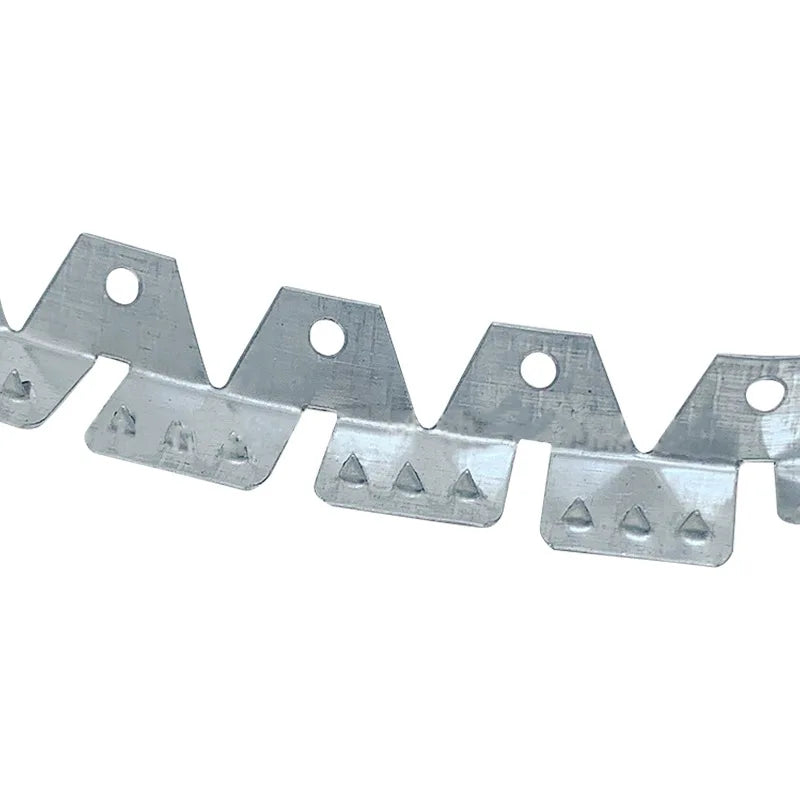 20 Meters/Roll/Piece Upholstery Flexible Iron Tack Strip Three-Tooth Curve Tack Strip for Furniture Chairs Sofa