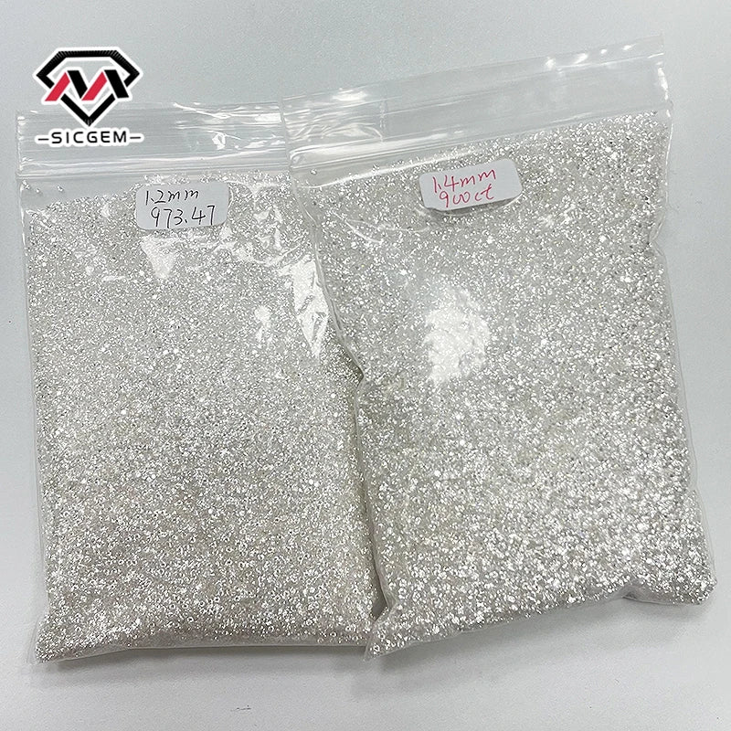 Wholesale VVS1 Clarity 0.8-2.9mm D Color Small Size Melee Loose Moissanite Stone for Jewelry Making