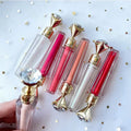 Factory PrIce Moisturizing Lip Gloss OEM logo Diamond Tube DIY Lip Gloss