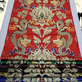 Hot Wholesale Stiff Jacquard Brocade Fabric Dragon Hand Painting Wonderful for Cheongsam Cloth Bride Wedding Dress Pants