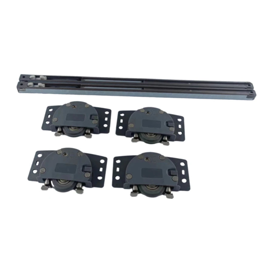 Modern Wardrobe Sliding Door Rollers with Zinc Alloy & Plastic Construction 65kg Capacity