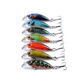 WEIHE 4.1cm 2.5g 7 Colors Artificial Minnow Fishing Lure With 12# Treble Hook 3D Lure Eyes