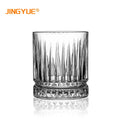 350ml Heavy Base Engrave Rock Barware Glass Old Fashioned Bar Glass Whiskey Glasses for Whiskey Liquor