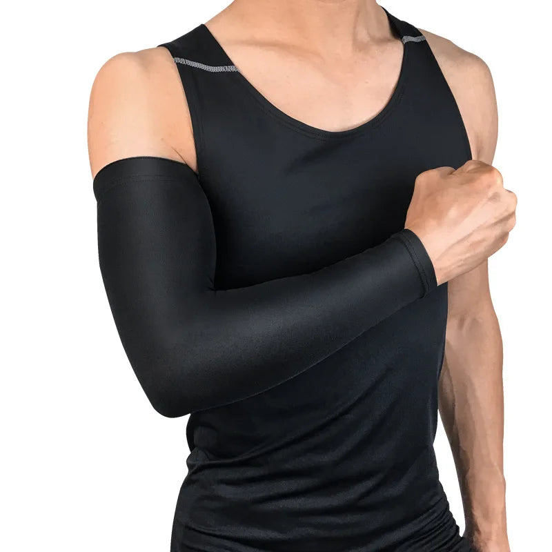 UV Sun Protection Compression Arm Sleeves - Tattoo Cover up - Cooling Athletic Sports Sleeve for Football Golf & Volleyball