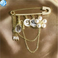 Fashion Luxury Women Branded Inspired Earring Brooch Pin Brand Original Jewelry CC Letters Brooch Pins Designer Brooch