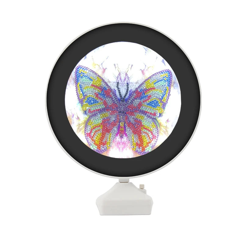 New Magic Photo Frame Mirror Diy Diamond Painting Kit Round Drill Butterfly Diamond Embroidery Home Table Decoration Art Gifts