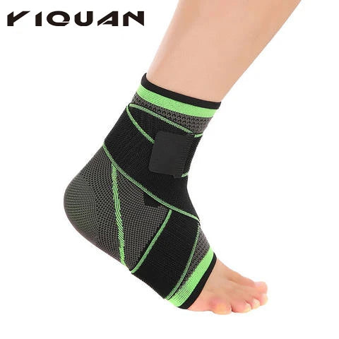 Sports Ankle Brace Compression Strap Sleeves Support Gym Fitness 3D Weave Elastic Bandage Foot Protective
