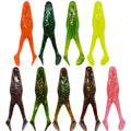 Wholesale Fishing Baits Frog Lure for Catfish 105mm 15g 2pcs Freshwater Frog Fishing Lure Balck Fish Soft Baits Fishing Tackle