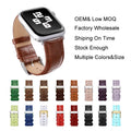 Best Seller Leather Watch Bands Top Quality crocodile Grain Genuine Leather Watch Straps Bracelet 16 18 19 20 21 22 23 24mm