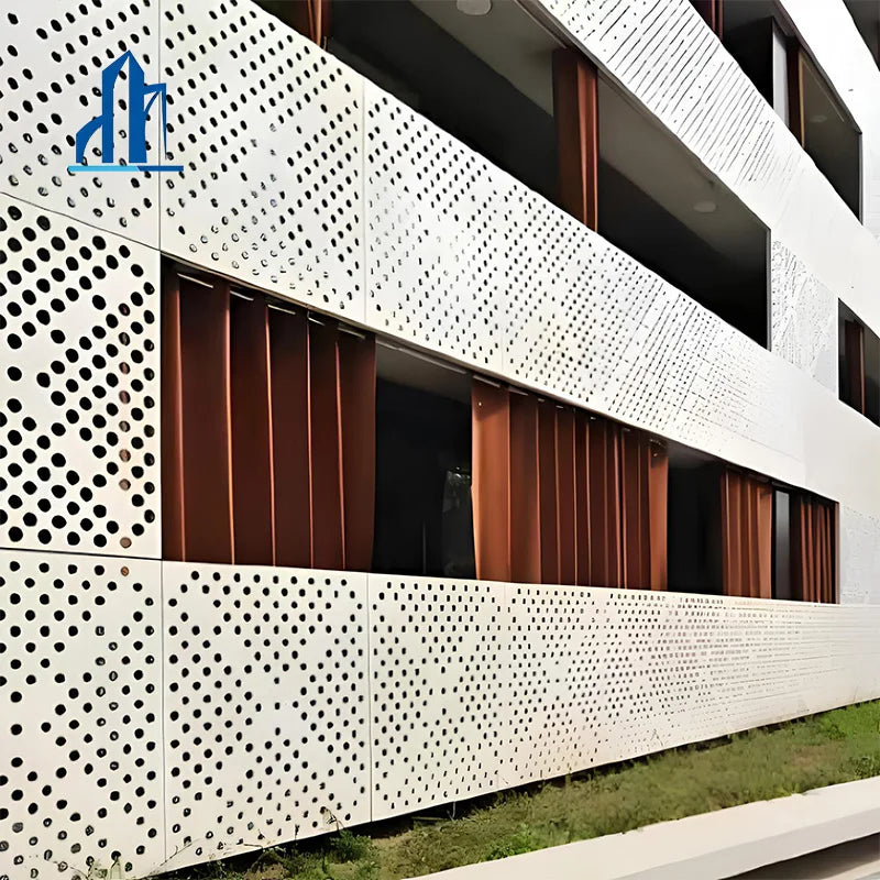 Curtain Wall Perforated Aluminum Panel Exterior Decoration Facade Cladding