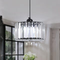 German Warehouse Retro Dining Table Lamp Simple Creative Chandelier Homestay Crystal Lamp Circular Pendant Light