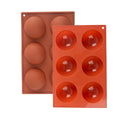 Food Grade Silicone Baking Mold 6 Holes Sphere & Half Circle Round & Bar Shape 100g Commercial Buyer OEM/ODM Welcome