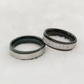 Beautiful IP Black Plated Stainless Steel Jewellery Lover's Couples Wedding Engagement Rings Classic Bridal Sets for Men Women