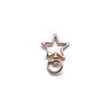 AA00155 Metal Keychains Star Shaped Key Rings Swivel Snap Hook Buckle Keychain DIY Jewelry Accessories