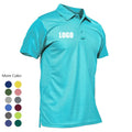 Manufacturers for Customs Clothes Mens Summer POLO T-ShirtsPlain Short Sleeve T-shirt Polyester Quick DryMens Golf Shirt OEM